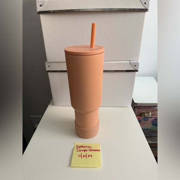 EUC Simple Modern Trek 40 oz in Peach + matching boot - Picture 4 of 9